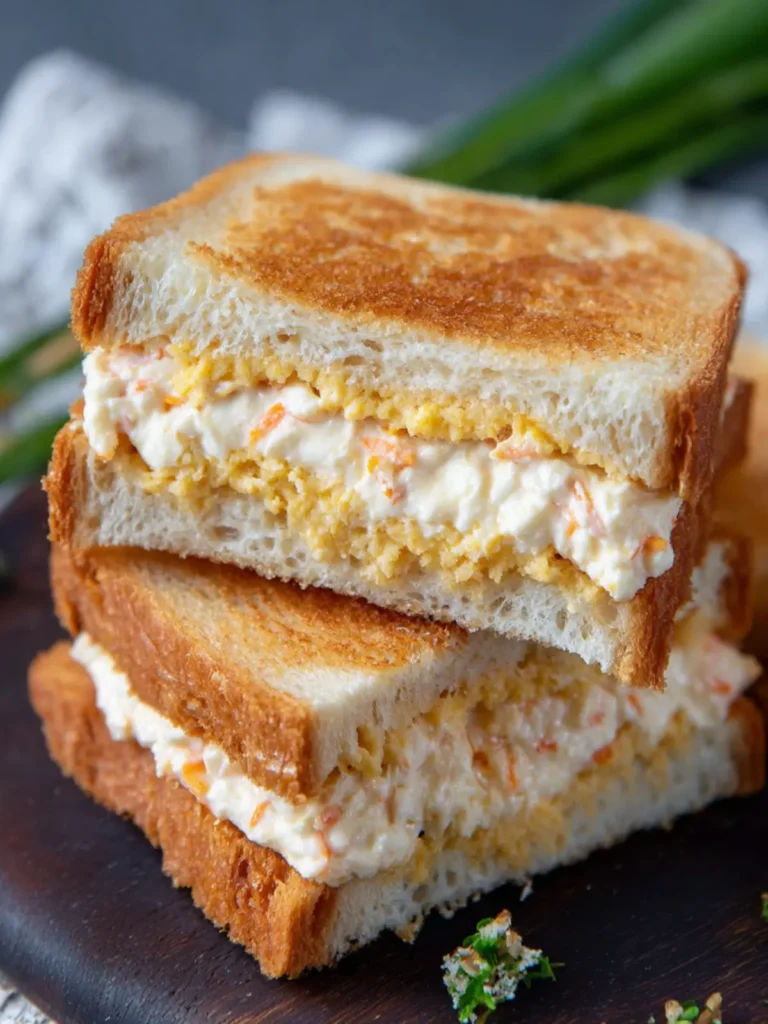 Carrot Cream Cheese Sandwich Recipe First Image