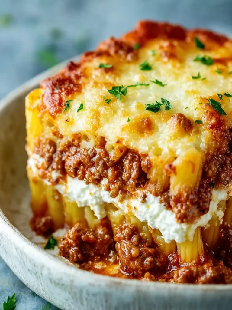 Delicious Baked Ziti with Ground Beef and Ricotta Magic First Image