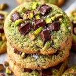 Irresistible Chewy Pistachio Cookies W/ Dark Chocolate Chunks First Image