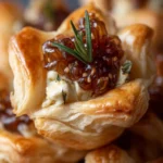 Brie and Fig Jam Puff Pastry Cups First Image