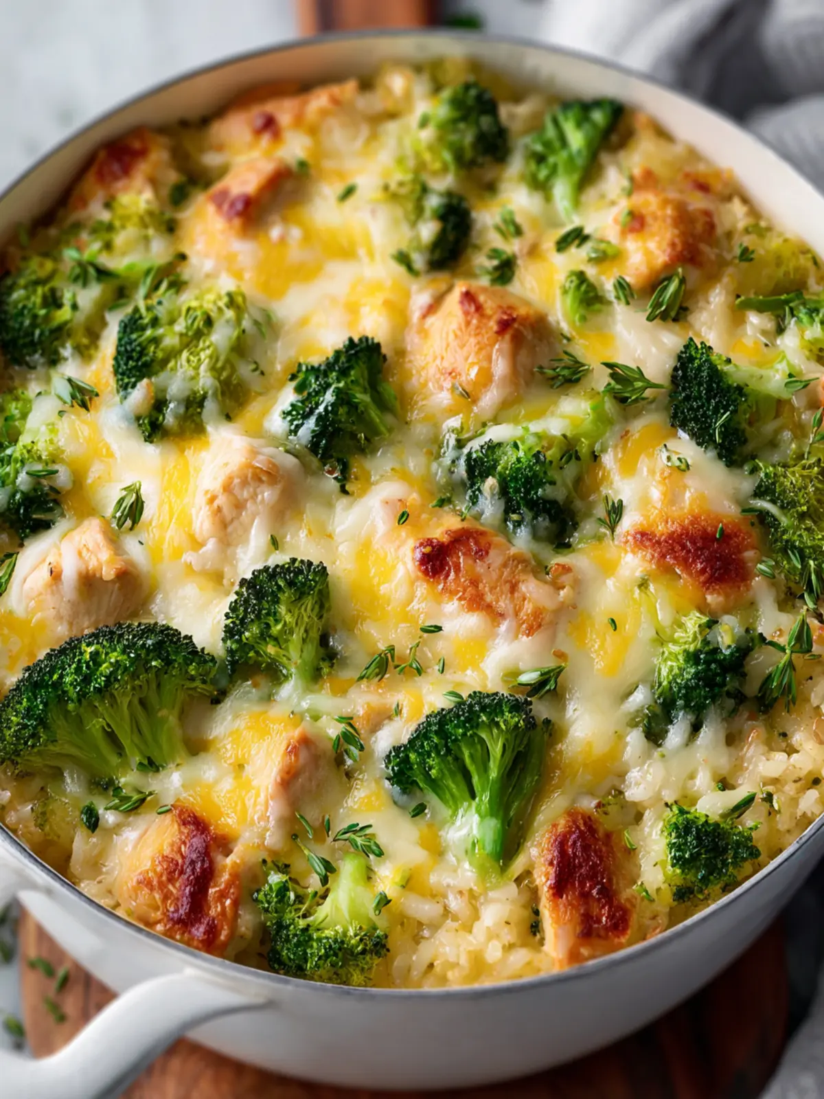 Cheesy Chicken & Broccoli Casserole First Image