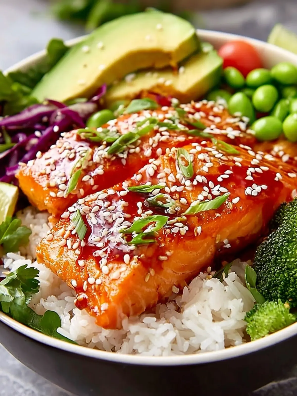 Irresistible Miso Sesame Salmon Rice Bowl Recipe First Image