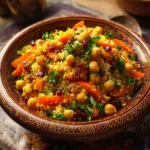 Moroccan-Spiced Chickpea and Carrot Couscous Salad First Image