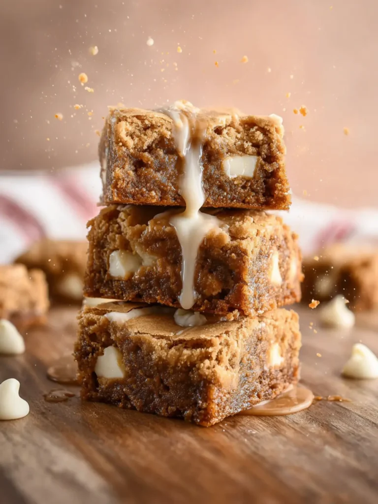 Gingerbread White Chocolate Blondies First Image