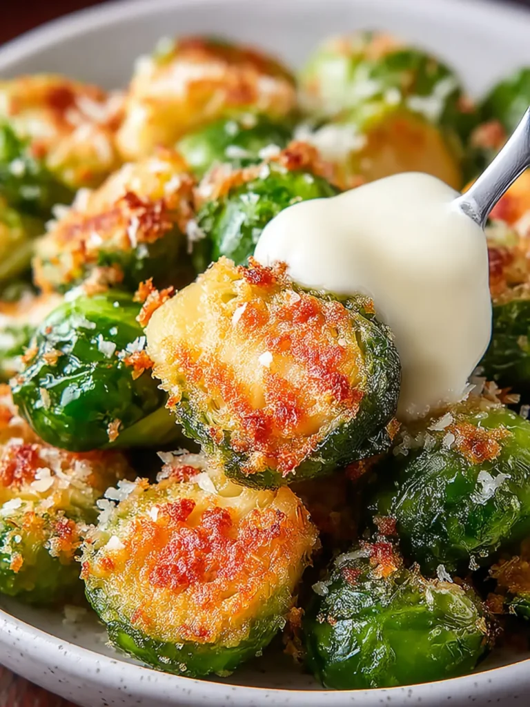 Crunchy Crispy Parmesan Crusted Brussels Sprouts Delight First Image