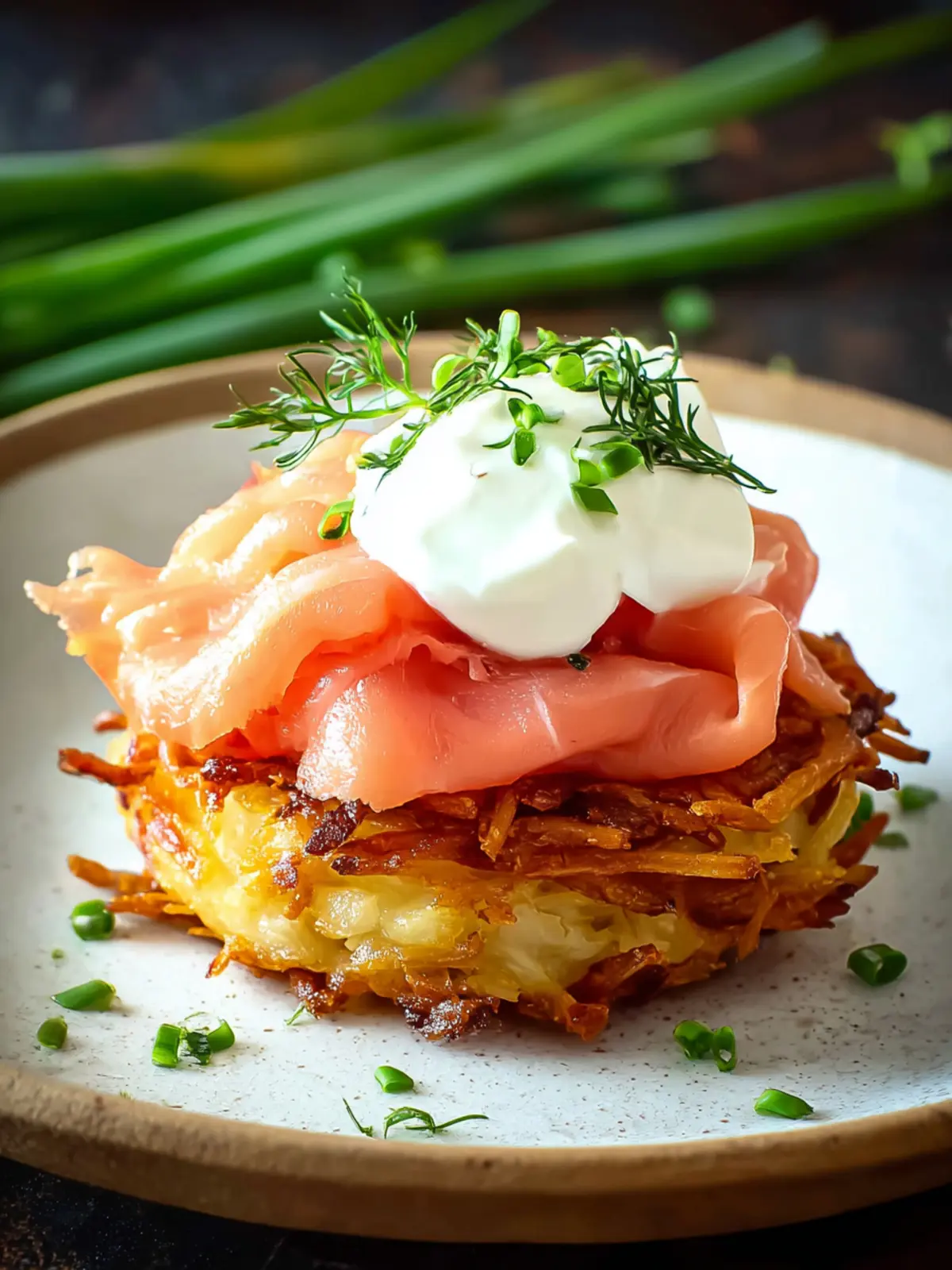 Irresistible Smoked Salmon Potato Rosti Stack Recipe First Image