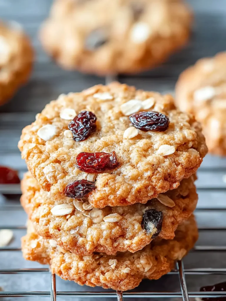 Chewy Oatmeal Raisin Cookies First Image