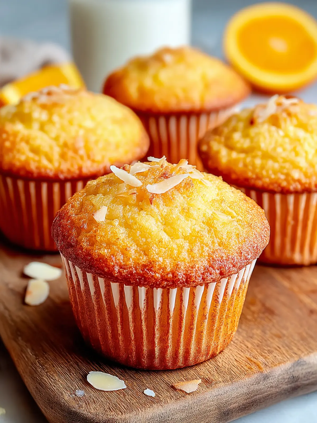 Bakery-Style Orange Muffins First Image