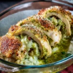 Baked Chicken Stuffed with Pesto and Cheese First Image