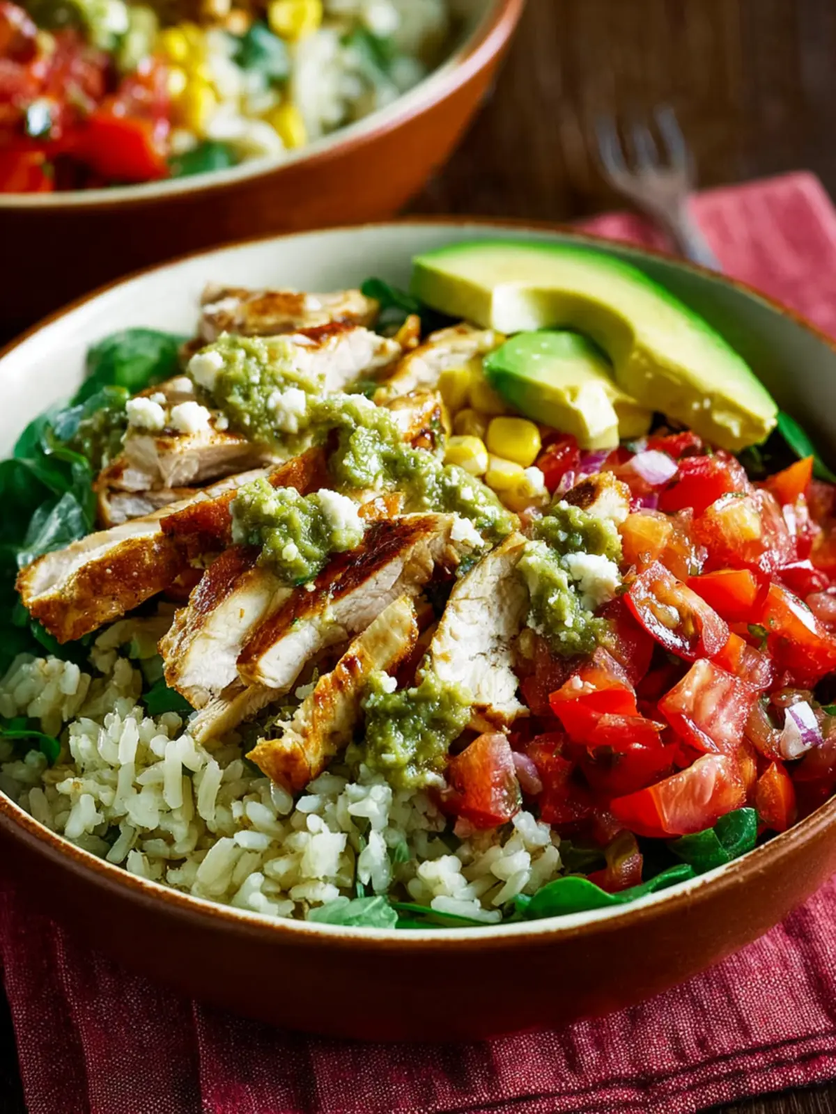 Green Chile Chicken Burrito Bowl First Image