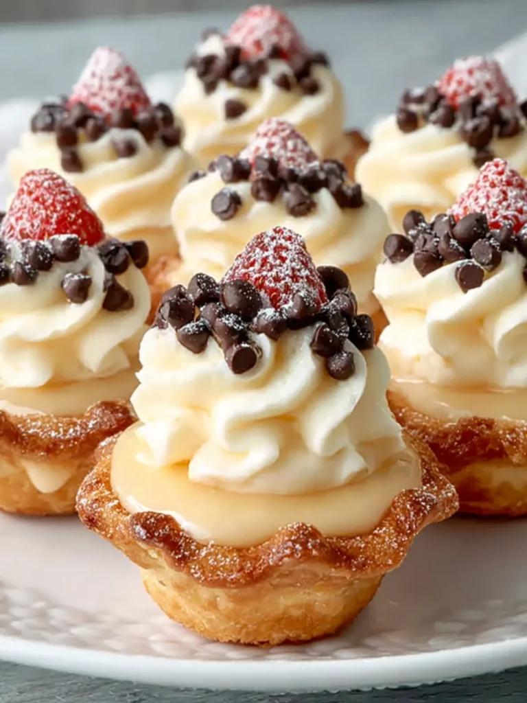 Irresistible Mini Cannoli Cups: A Sweet Delightful Treat First Image