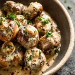 Creamy Garlic Mushrooms First Image