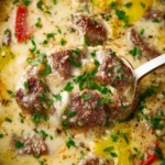 Creamy Keto Philly Cheesesteak Soup First Image