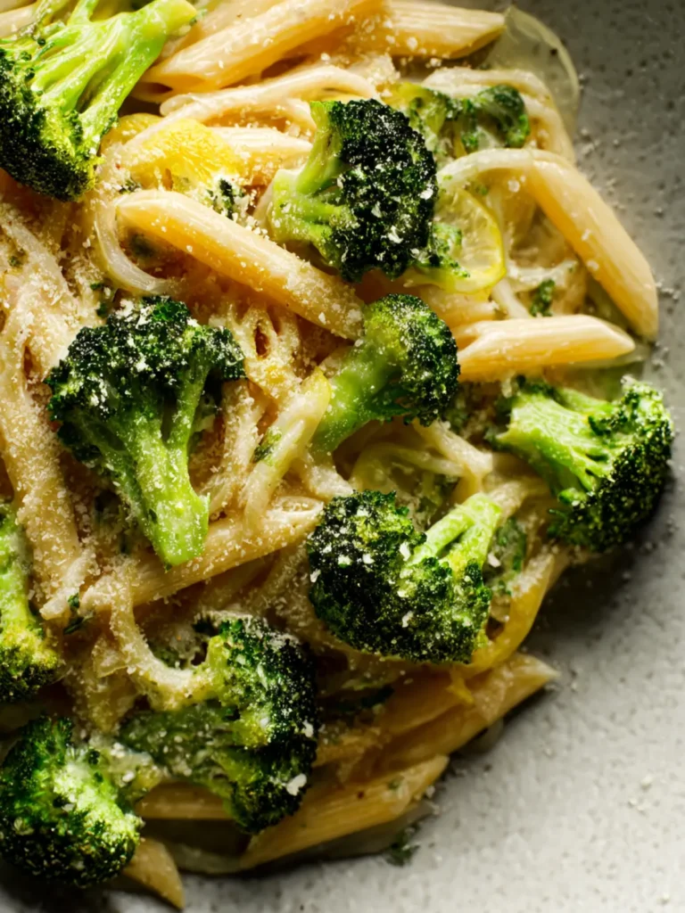 Creamy Lemon Broccoli Pasta First Image