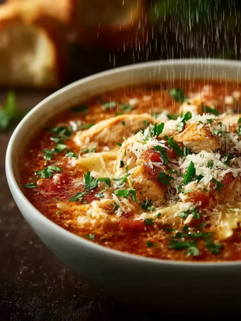 Crockpot Chicken Parmesan Soup First Image