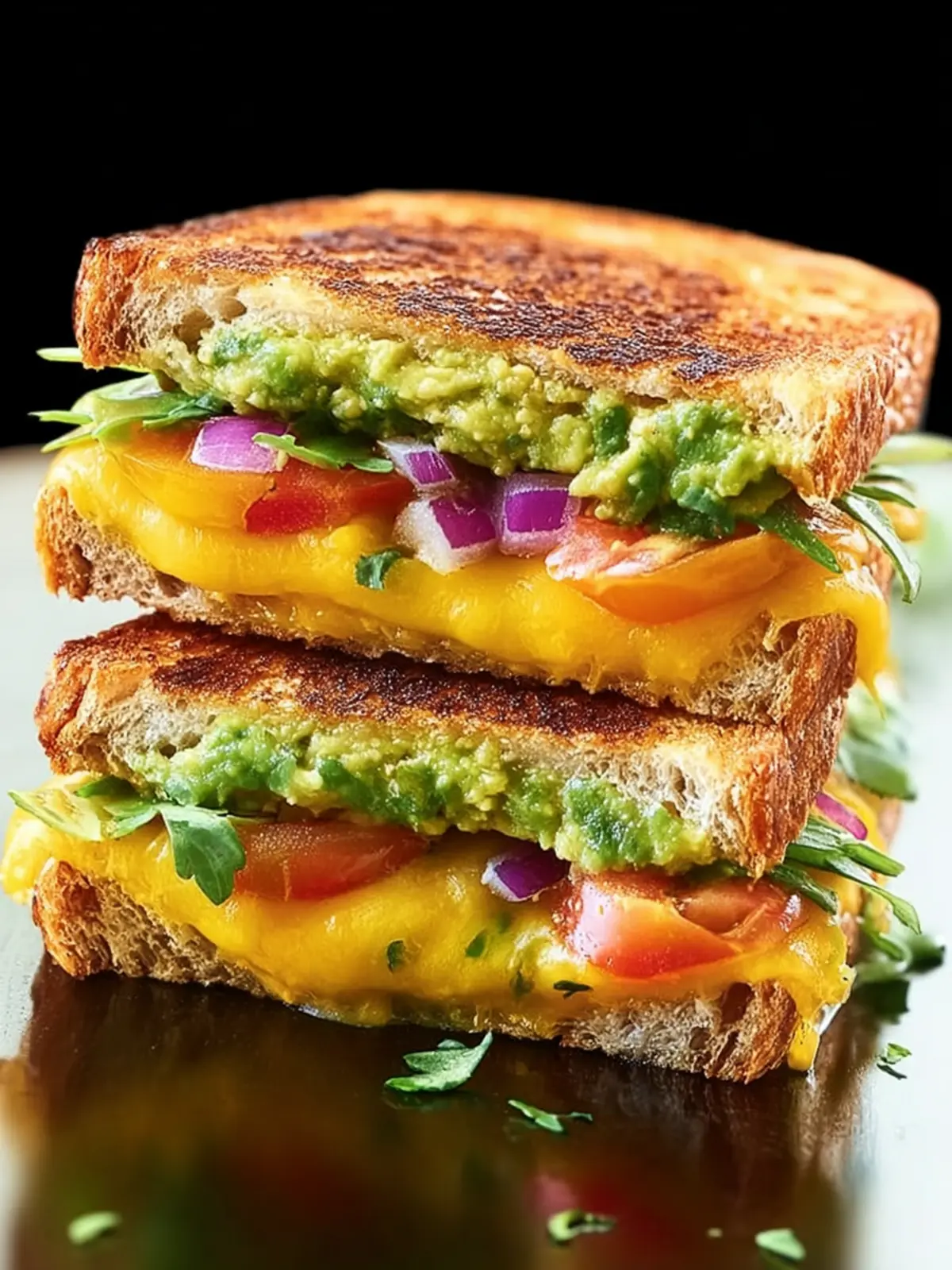 Guacamole Grilled Cheese Sandwich First Image