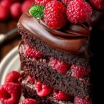 Indulge in Decadent Chocolate Raspberry Cake Delight First Image