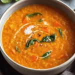 Red Lentil Carrot Ginger Soup, Easy, One-Pot Recipe First Image