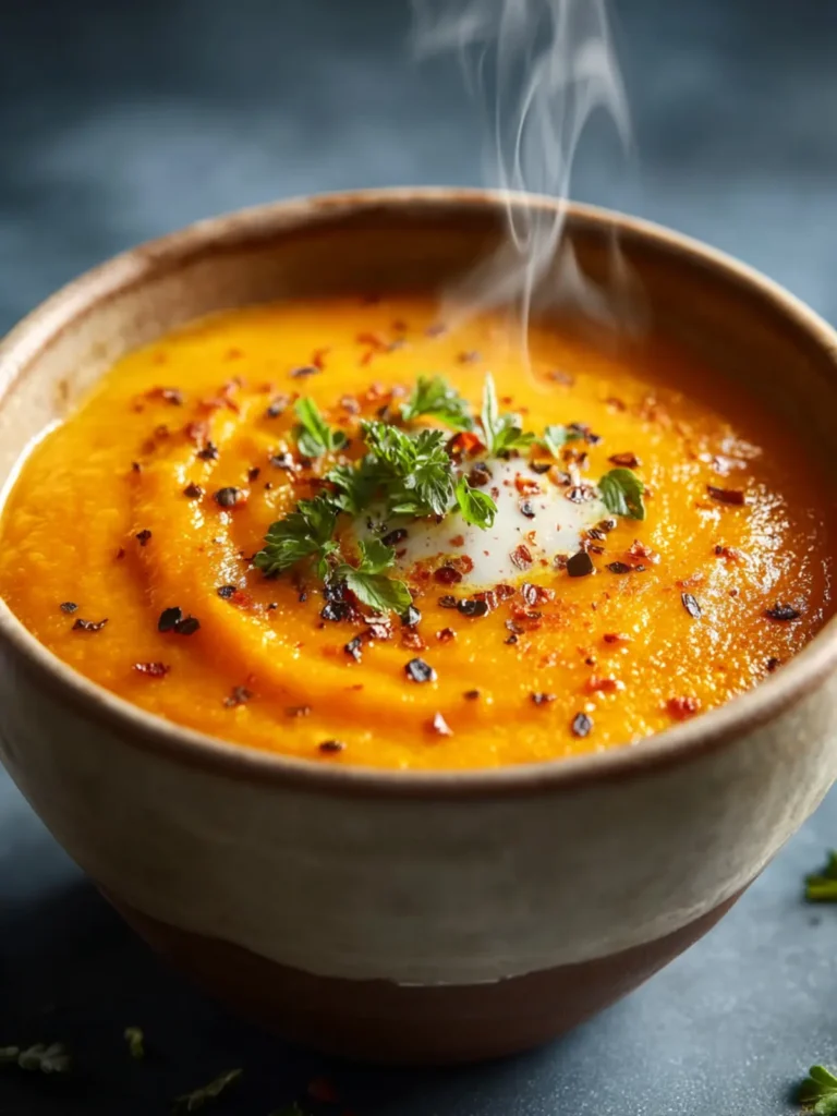 Sweet Potato Carrot Soup Recipe First Image