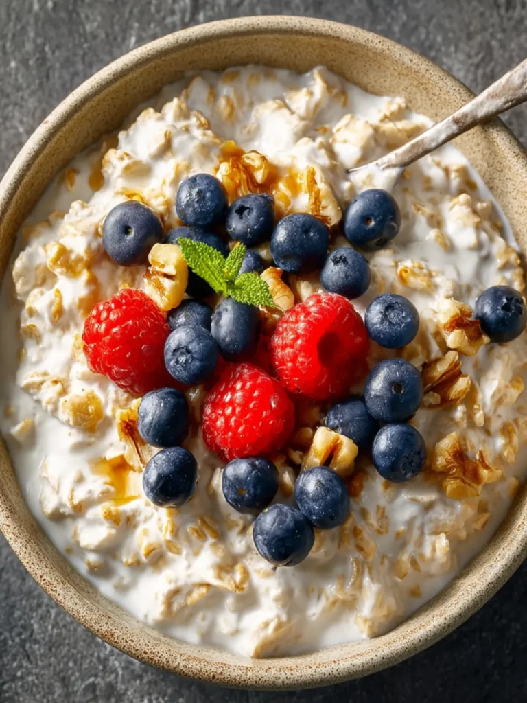 Greek Yogurt Overnight Oats (Easy High-Protein Breakfast) First Image
