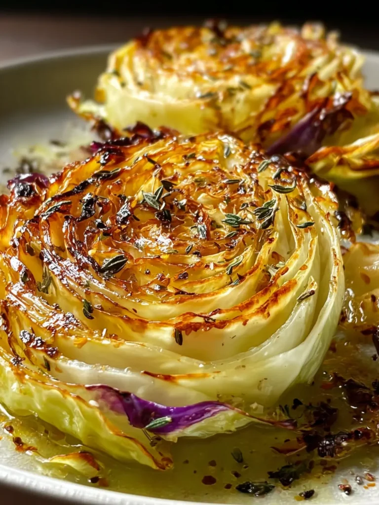 Garlic Butter Roasted Cabbage Steaks: Easy & Delicious First Image
