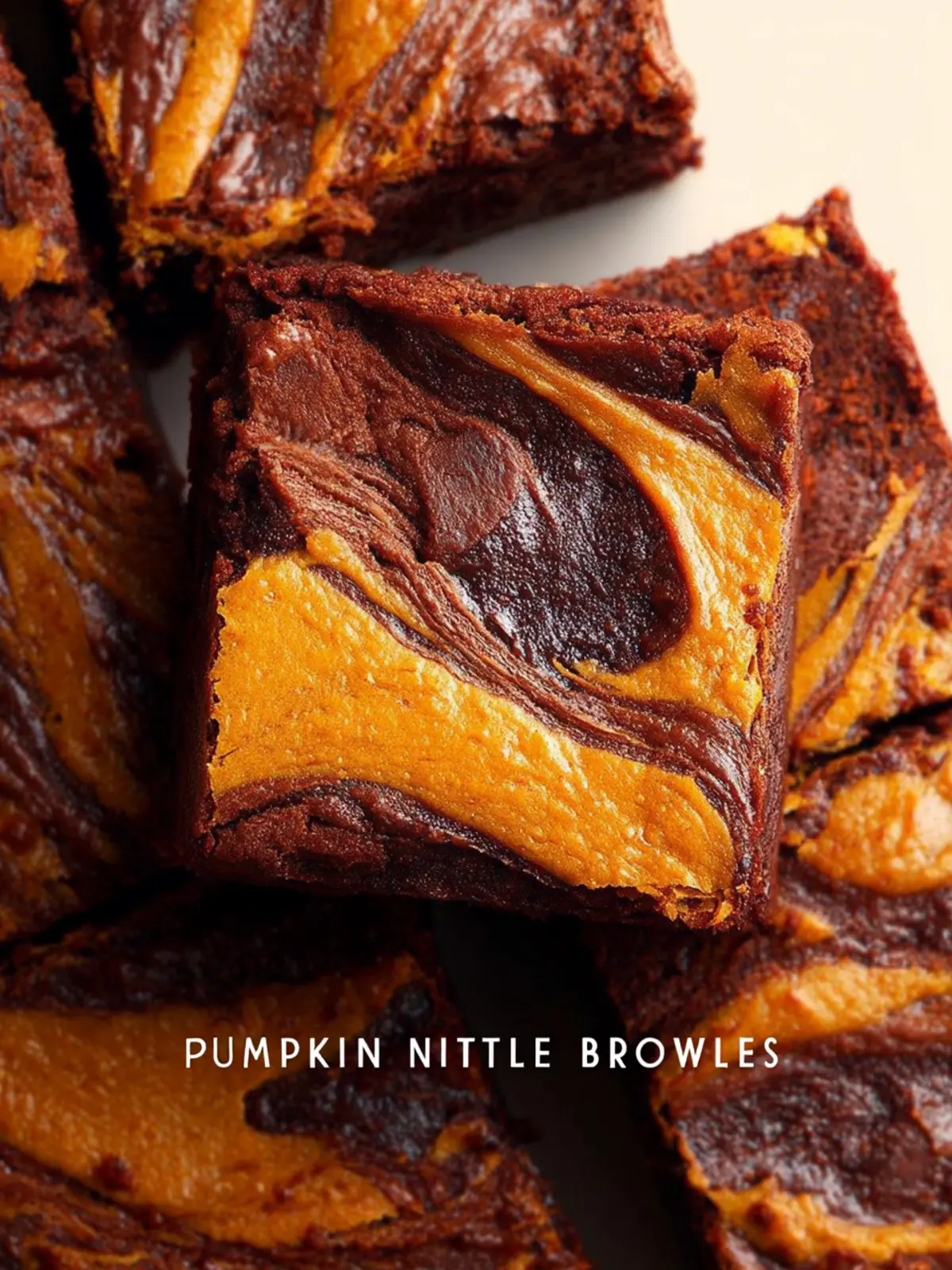 Pumpkin Nutella Swirl Brownies First Image