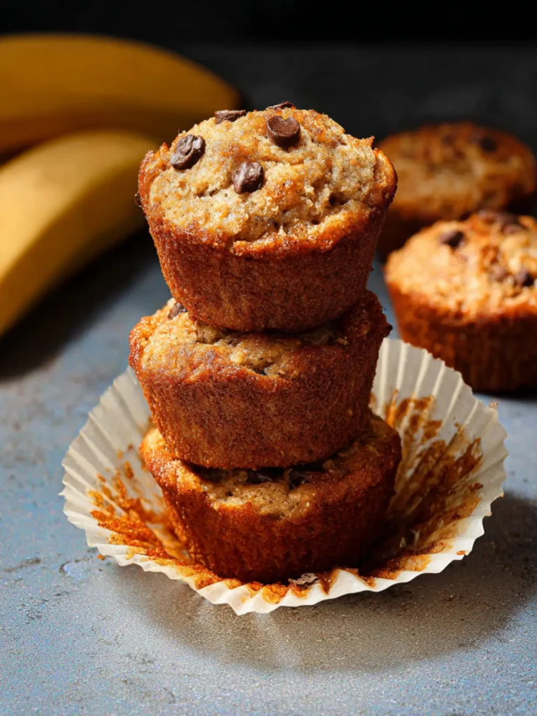 Almond Flour Banana Muffins First Image