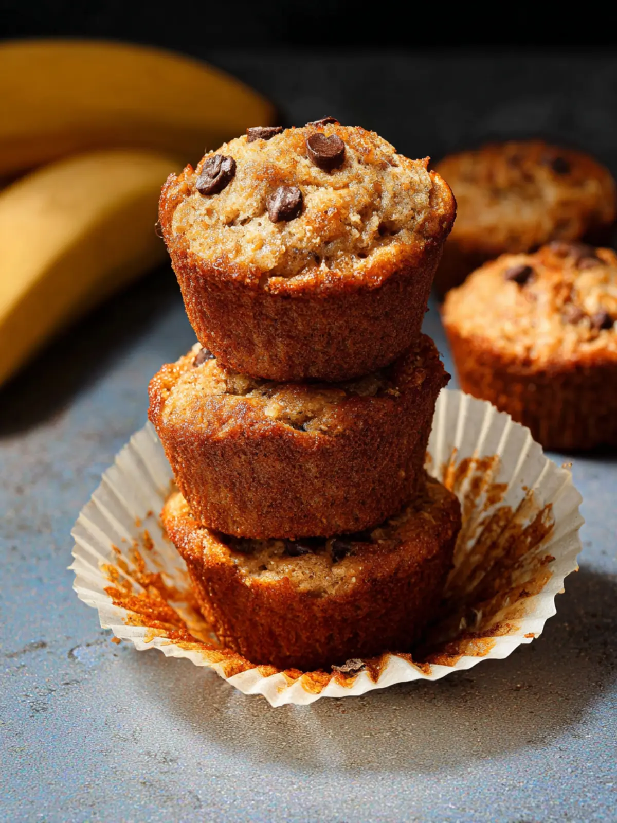 Almond Flour Banana Muffins First Image