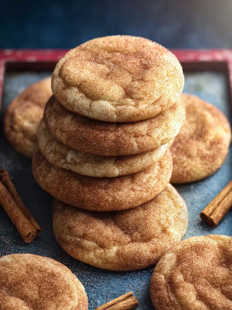 Chewy Snickerdoodle Cookies First Image