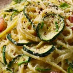 Creamy Zucchini Lemon Pasta First Image