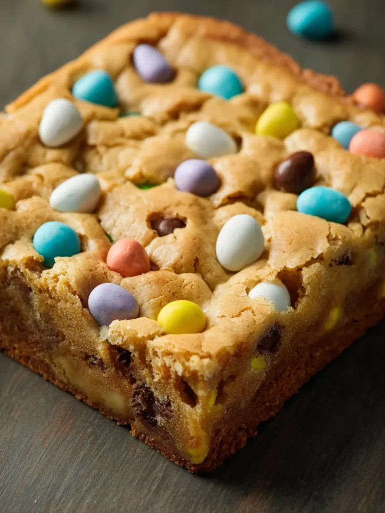 Easter Cadbury Mini Eggs Blondie Recipe First Image