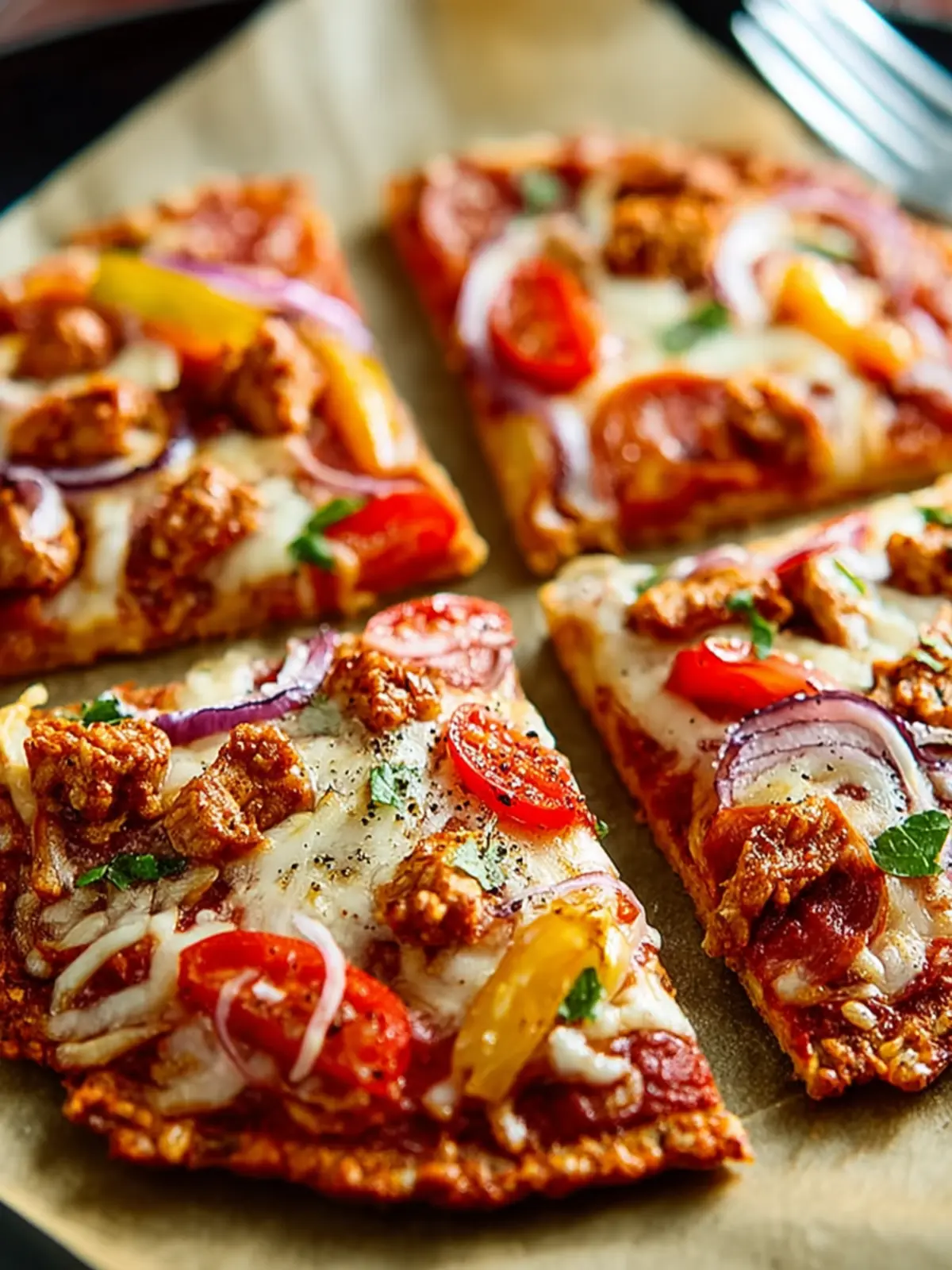 Ground Chicken Pizza Crust: Healthy & Boldly Flavorful Delight