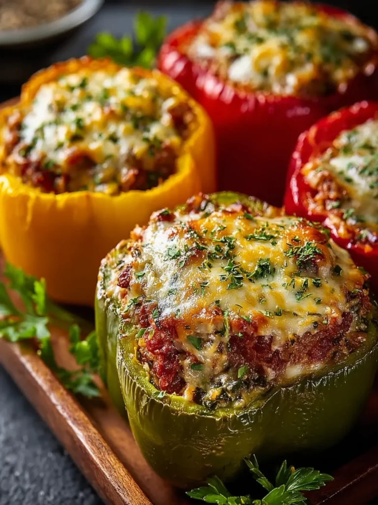 Vegetarian Stuffed Bell Peppers First Image
