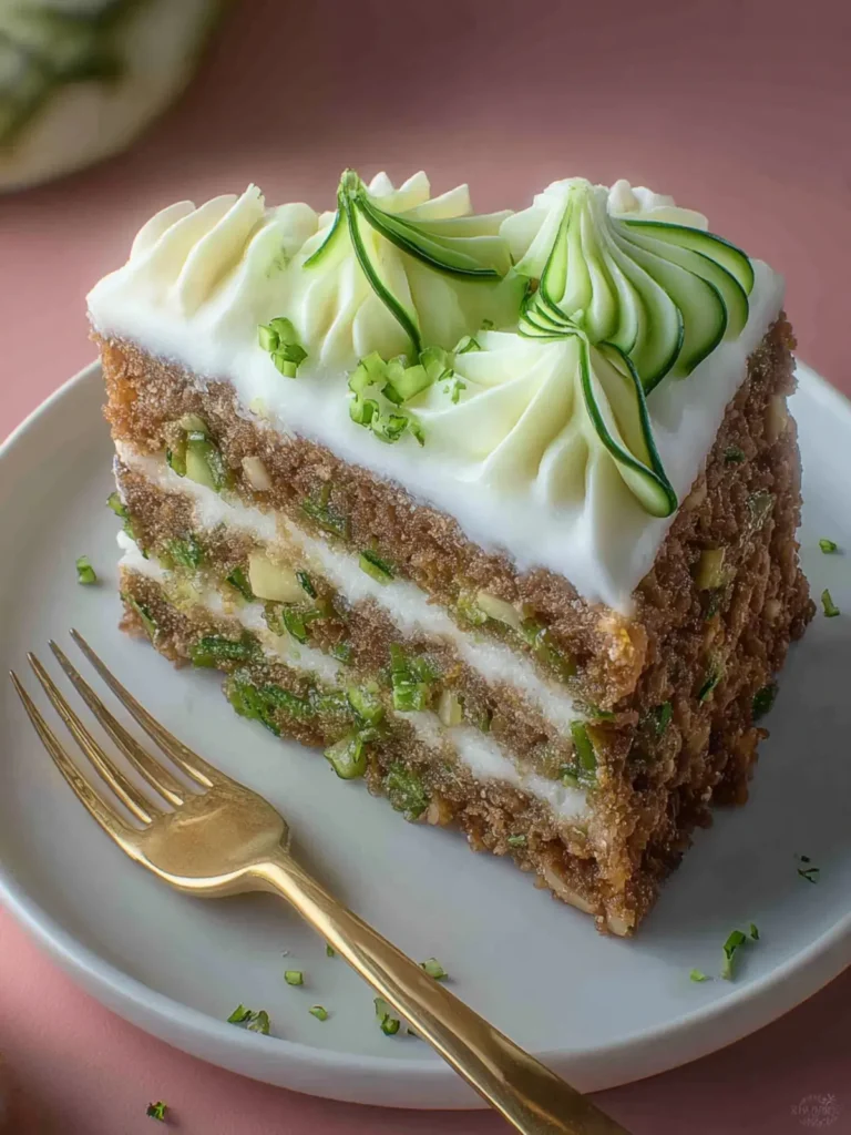 Zucchini Cake with Cream Cheese Frosting First Image