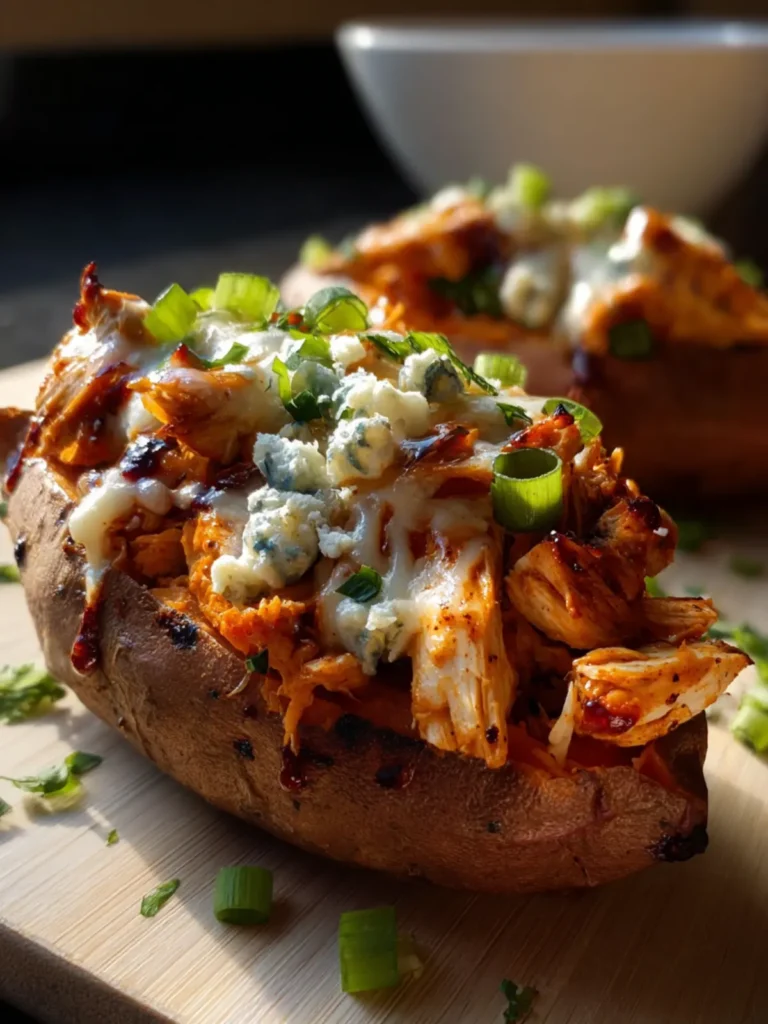 bbq chicken stuffed sweet potatoes First Image