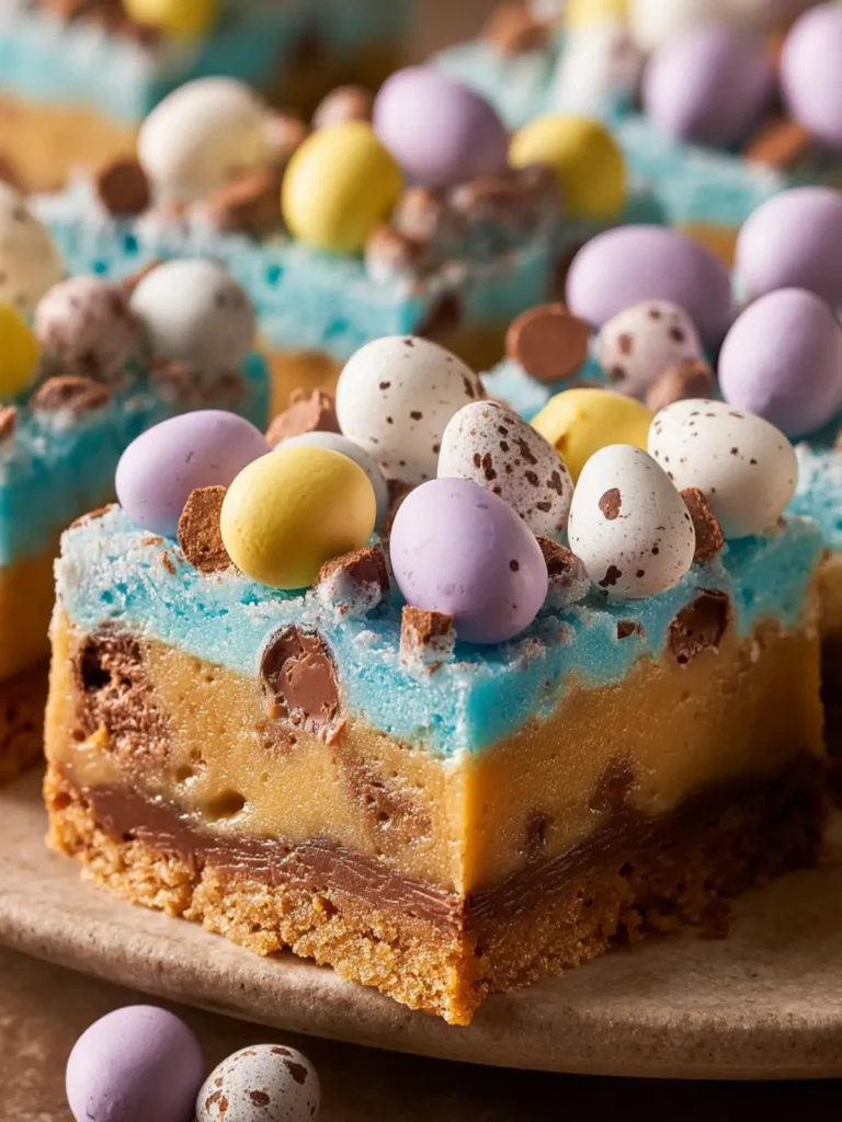 Cadbury Egg Cookie Bars First Image