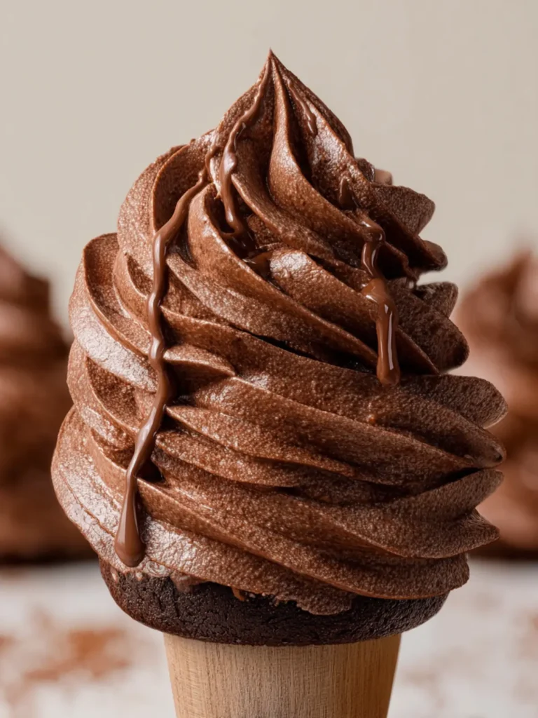 Chocolate Whipped Cream Frosting First Image
