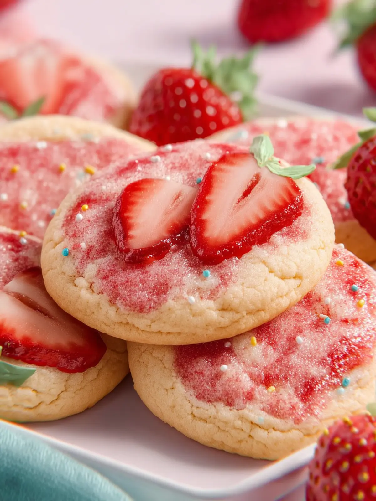 Strawberry Sugar Cookies First Image