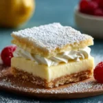 Vanilla Custard Cream Squares First Image