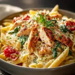 garlic parmesan chicken pasta First Image