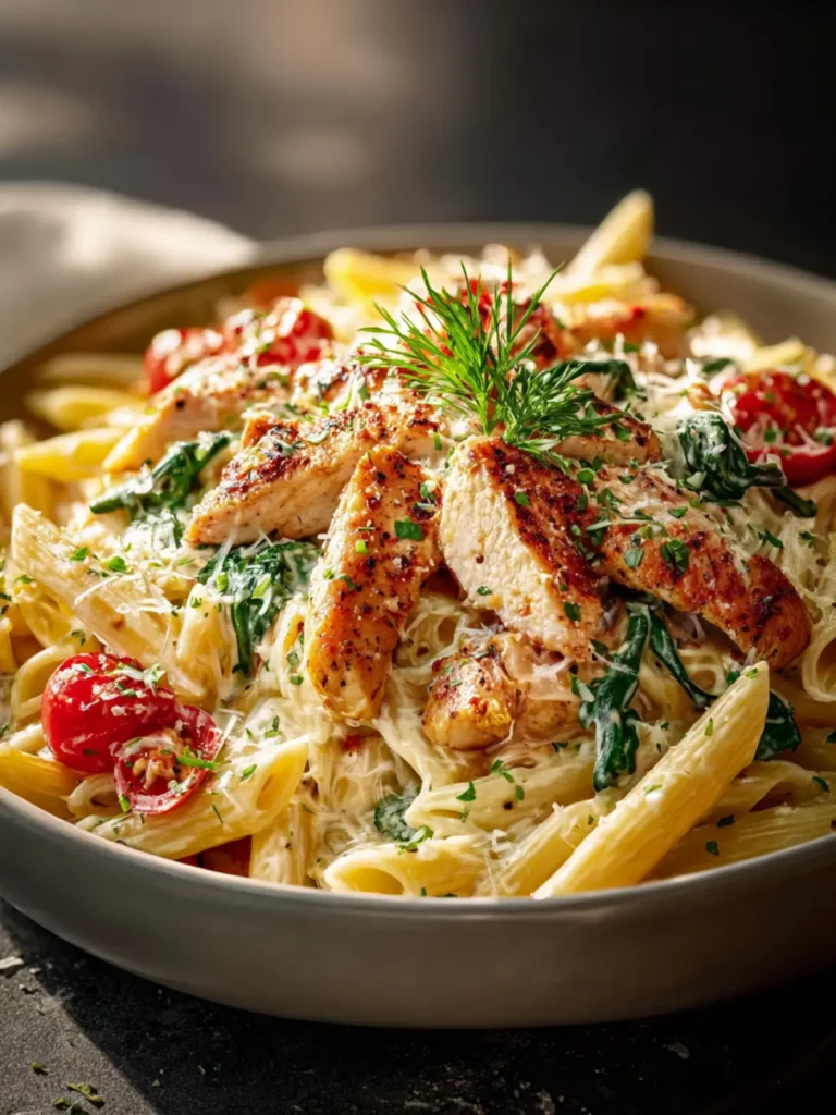 garlic parmesan chicken pasta First Image