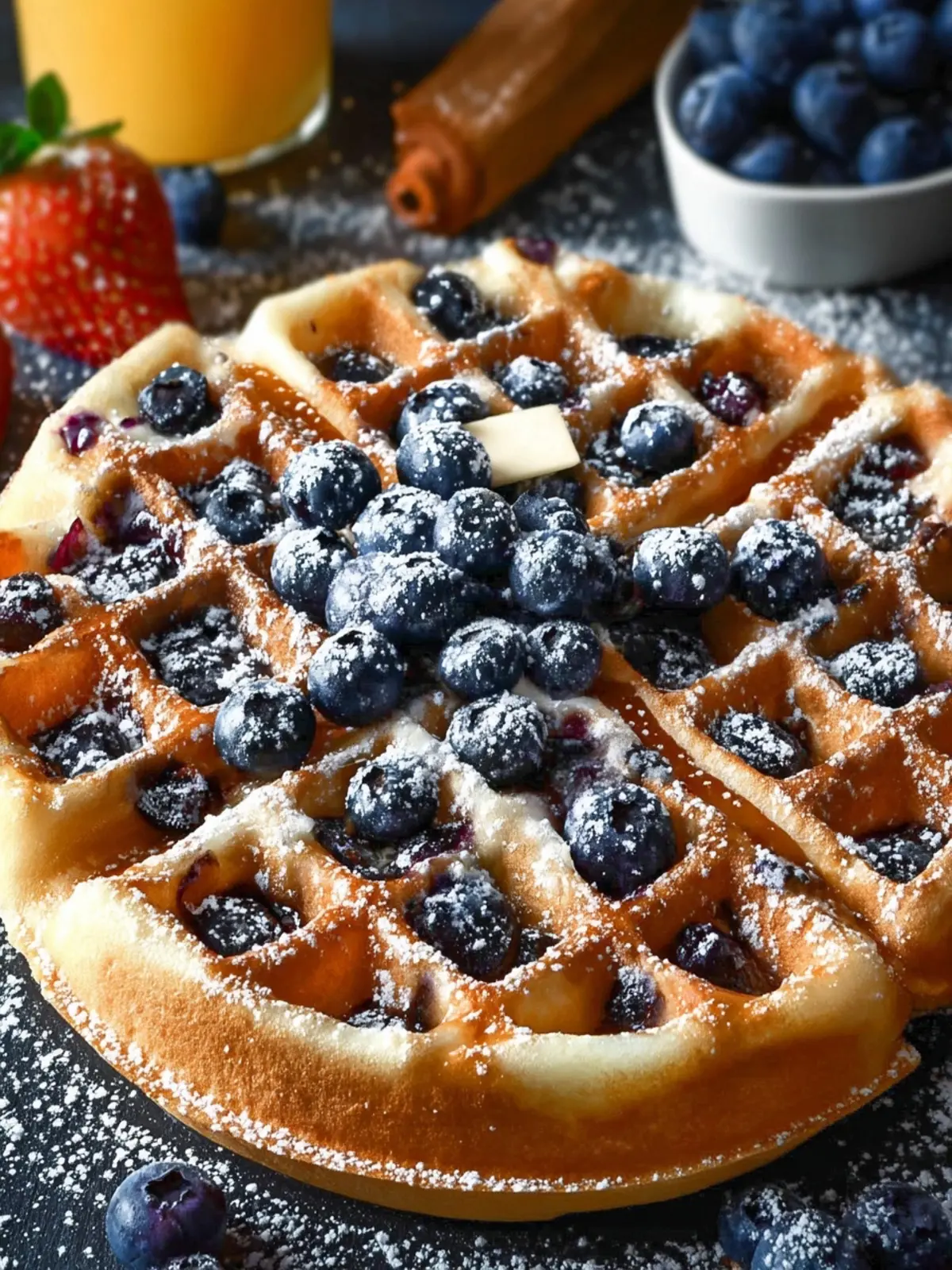 Blueberry Waffles: Irresistibly Fluffy and Bursting with Flavor