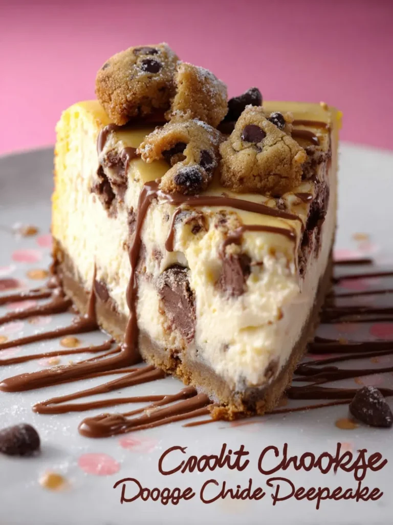Chocolate Chip Cookie Dough Cheesecake First Image