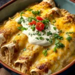 Creamy White Rotisserie Chicken Enchiladas Your Family Will Love First Image