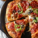 Easy Cast Iron Skillet Pizza First Image