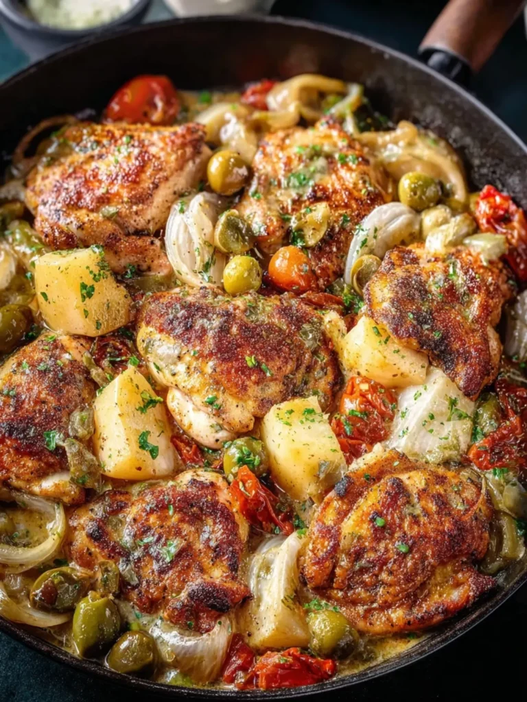 Mediterranean Chicken Skillet First Image