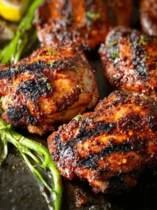 Sweet N Spicy Grilled Chicken Thighs First Image